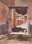 John William Waterhouse Scene at Pompeii Sweden oil painting artist